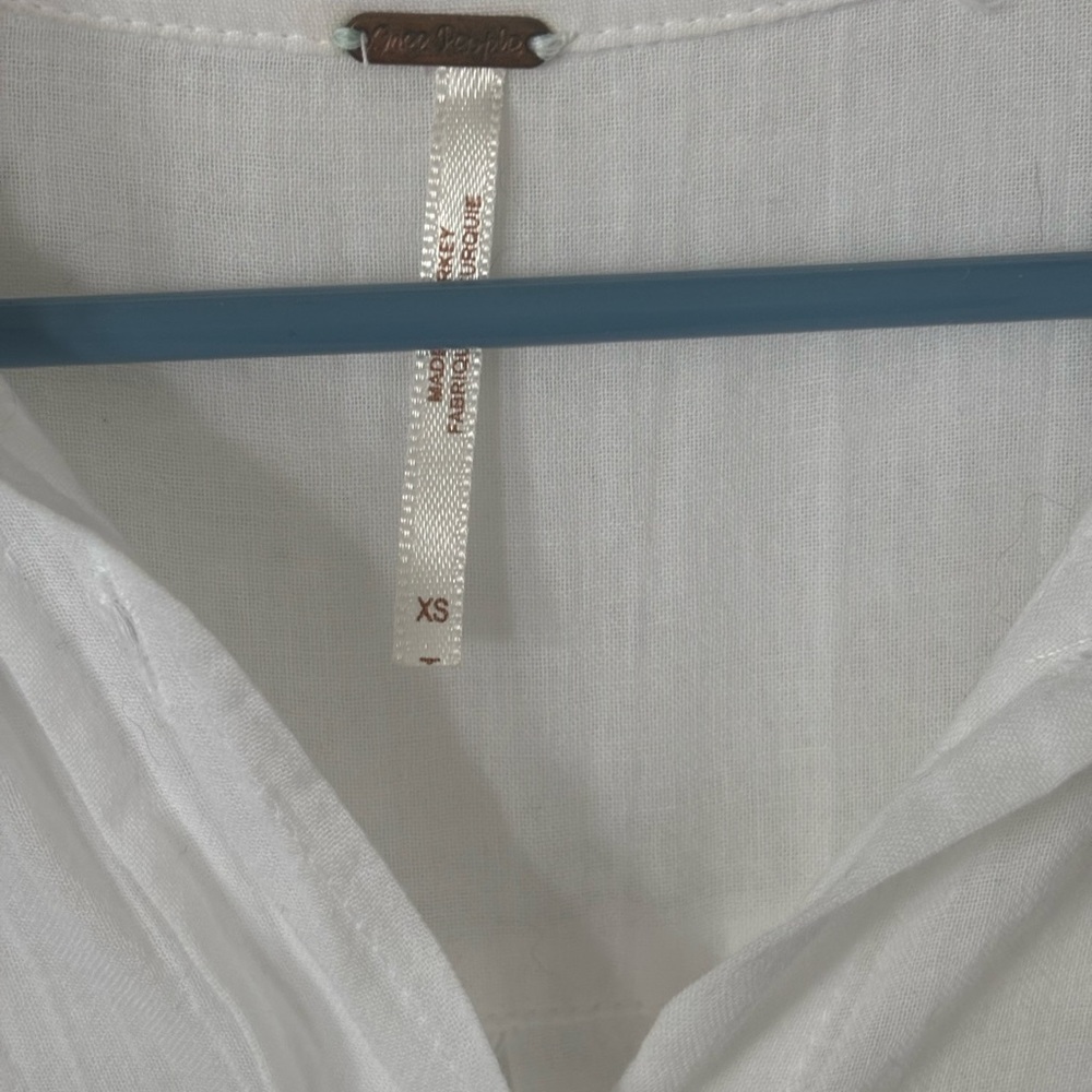 Free People Crisp White Blouse - Picture 2 of 4